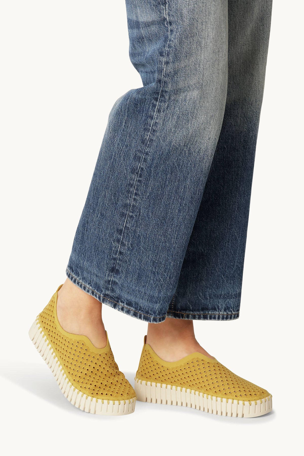 Platform Tulip Sko - Golden Rod