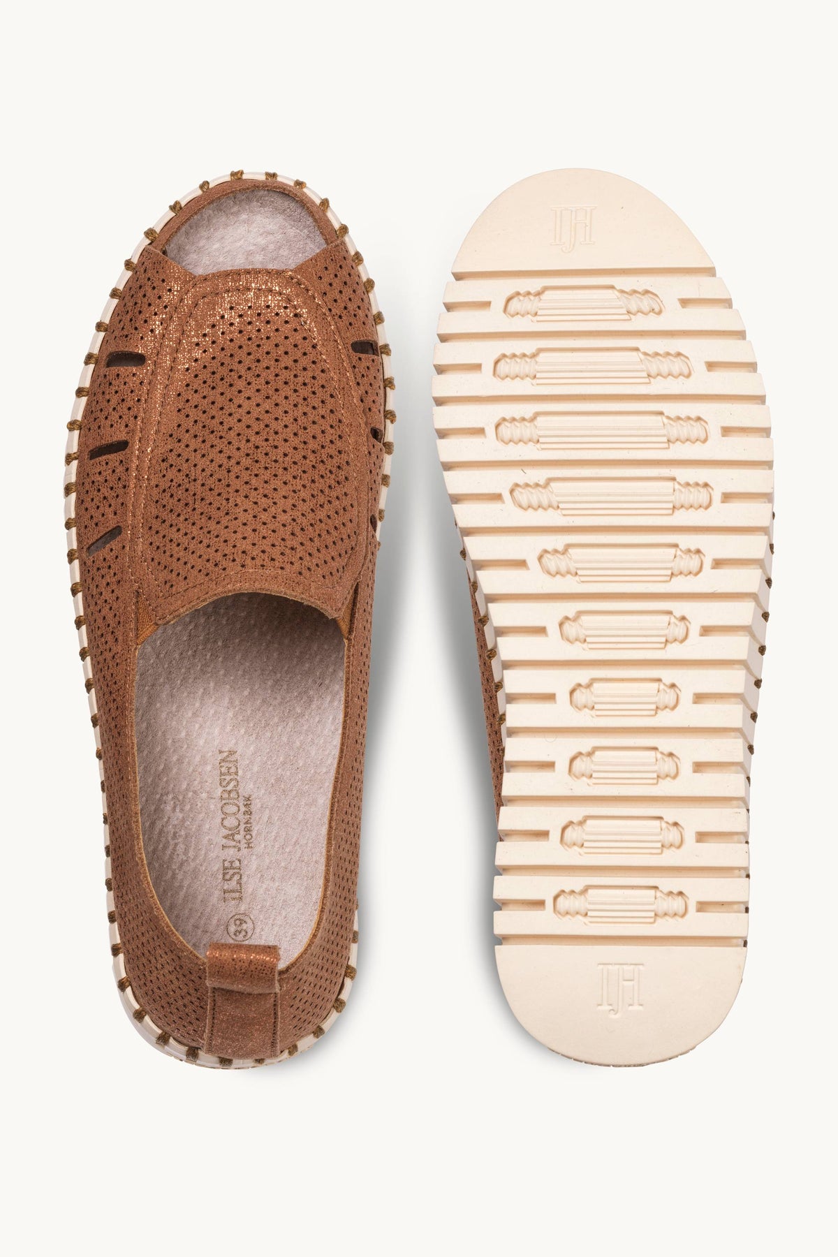 Tulip Sandal Glitter - Nougat Pearled Ivory